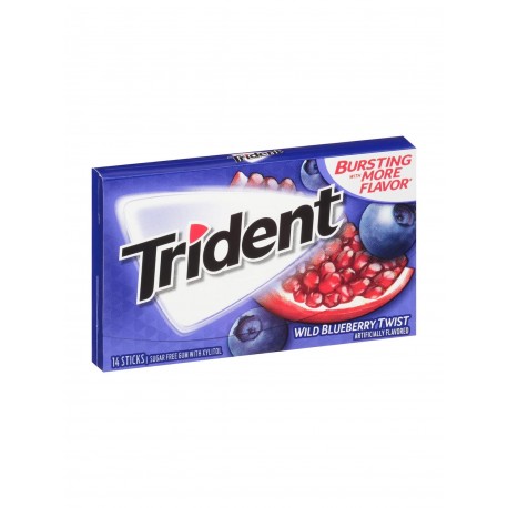 Trident Wild Blueberry Twist Bonbons Et Chewing Gums Import Usa