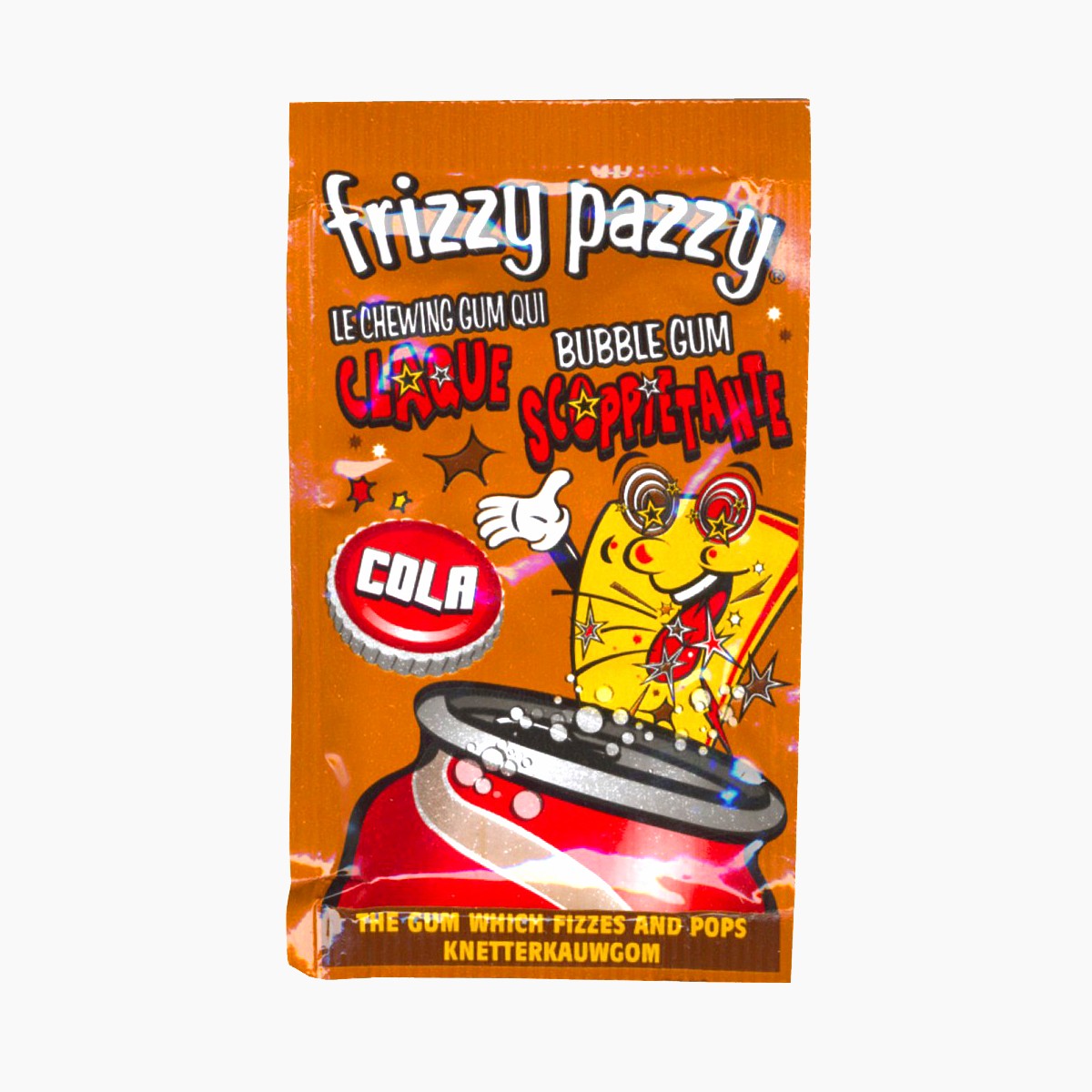 Goodies  Chewing-Gum pétillant FRIZZY PAZZY Cola sachet 7gr
