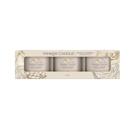 Warm Cashmere Coffret 3 Votives en Verre