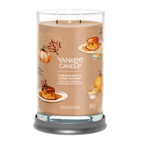 Yankee Candle Signature  Bougies Timbales Pumpkin Maple Crème Caramel