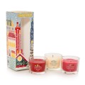 Coffret Cadeau 3 Votives en Verre Noel 2024